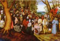A LandScape With Saint John peasant genre Pieter Brueghel the Younger